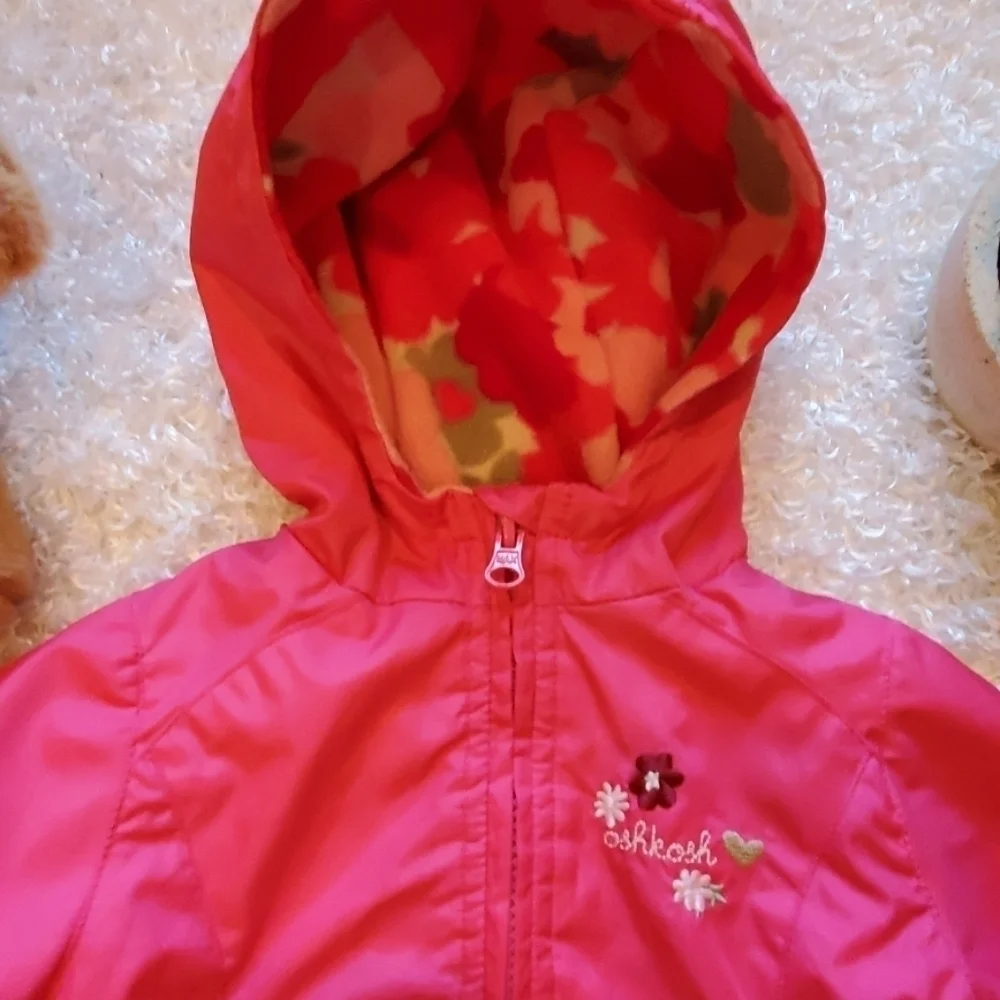 Oshkosh Pink Fleece Lined Jacket